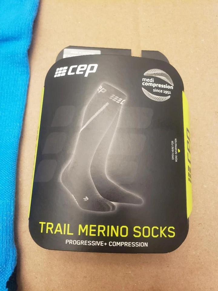 Calcetines de compresión altos completos CEP Senderismo Trail Merino, para mujer talla IV Foto 2 de 4