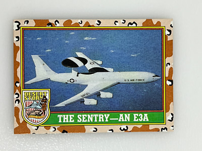 Trade Card: 1991 Desert Storm Card #33 The Sentry AN E3A (EA-3B)