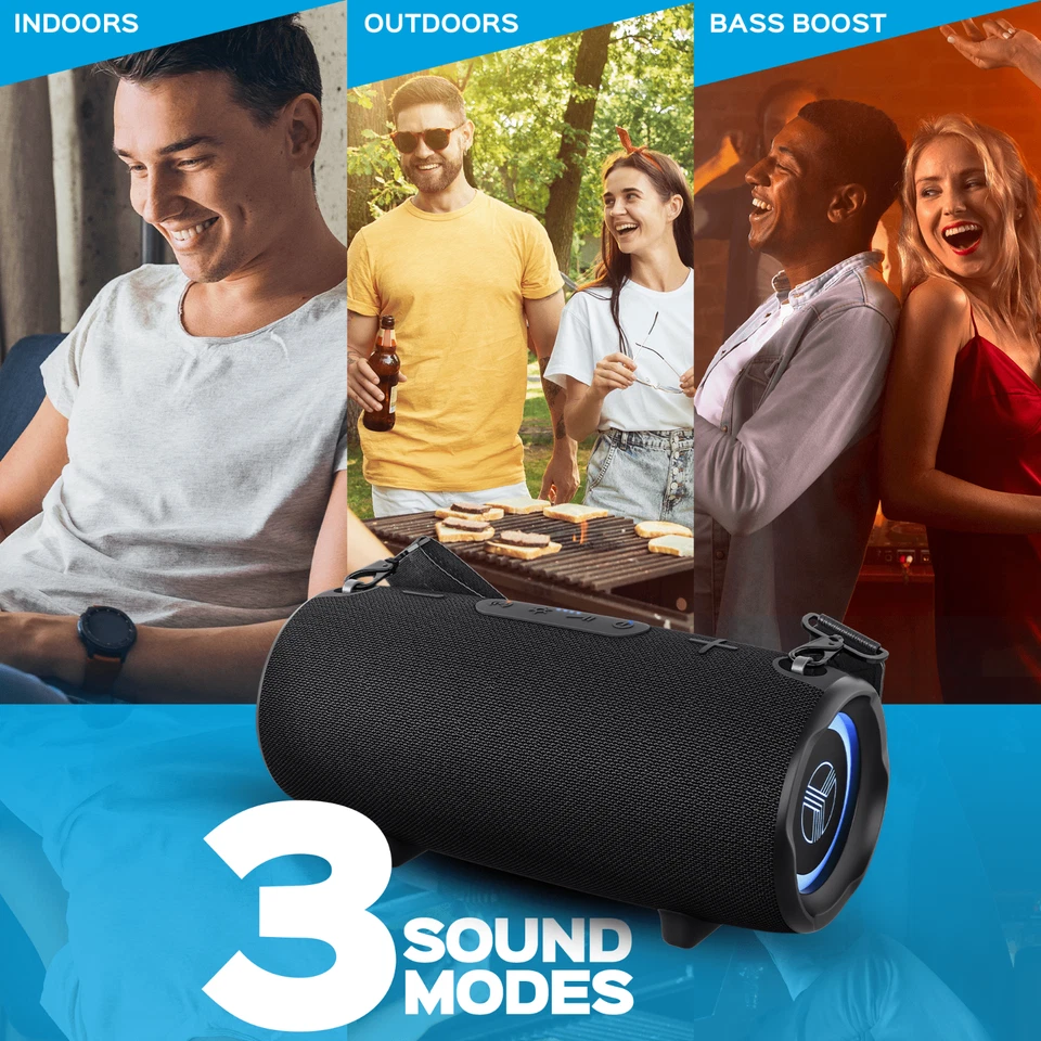 TREBLAB HD-Max - Altavoz Bluetooth Big Loud - 60W, Batería 20H, Powerbank, TWS Foto 4 de 4