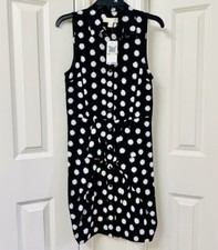MICHAEL Michael Kors Sleeveless Button Down Shirtdress, Size-4