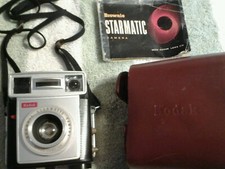 Vintage Kodak Brownie Starmatic Camera,leather case, manual 