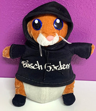 Busch Gardens Hamster Black Hoodie 10  Plush Soft Toy Stuffed Animal Stuffie
