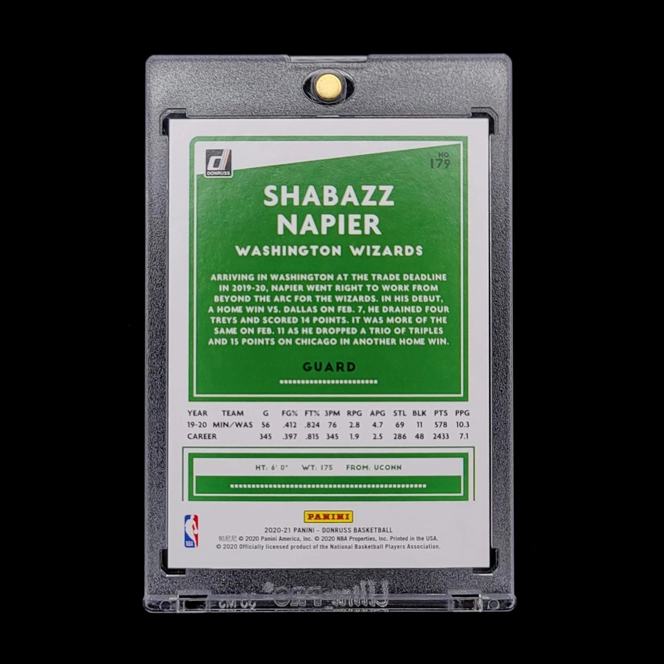 Laser amarelo raro #15/25 📈🔥💎📈 Shabazz Napier 2020-21 NBA Donruss SSP - #179 - Imagem 3 de 3