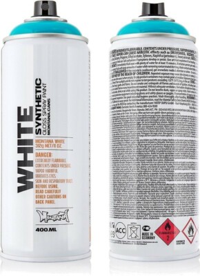 Montana WHITE Sprühdose 400 ml VERSCHIEDENE FARBEN Grafitti Spray - Montana Cans