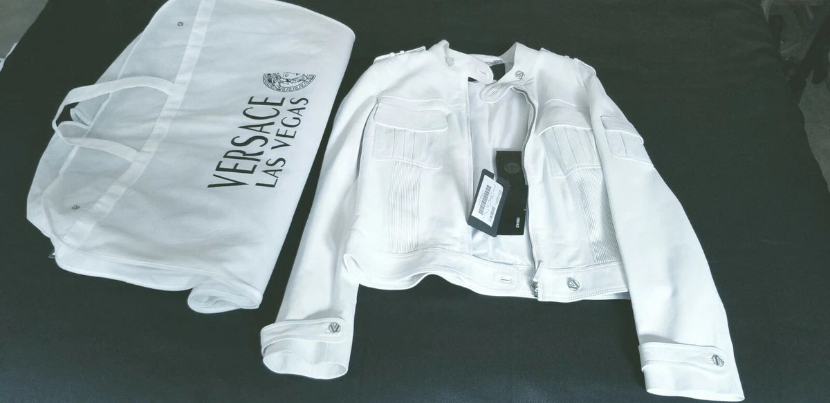 Authentic - Versace Leather Jacket with tags - womens size 44