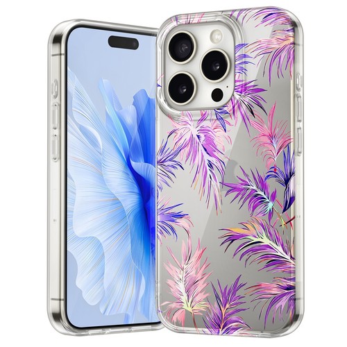 Für iPhone 16e 16 Pro Max 15 14 13 12 11 Stoßfest TPU + PC Blumenmuster Hülle - Bild 8 von 14