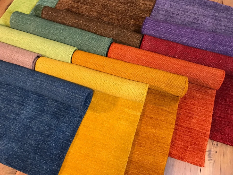 Orientteppich Handgewebt Gabbeh Teppich 100% Wolle Handloom Brücke Fussmatten - Bild 4 von 4