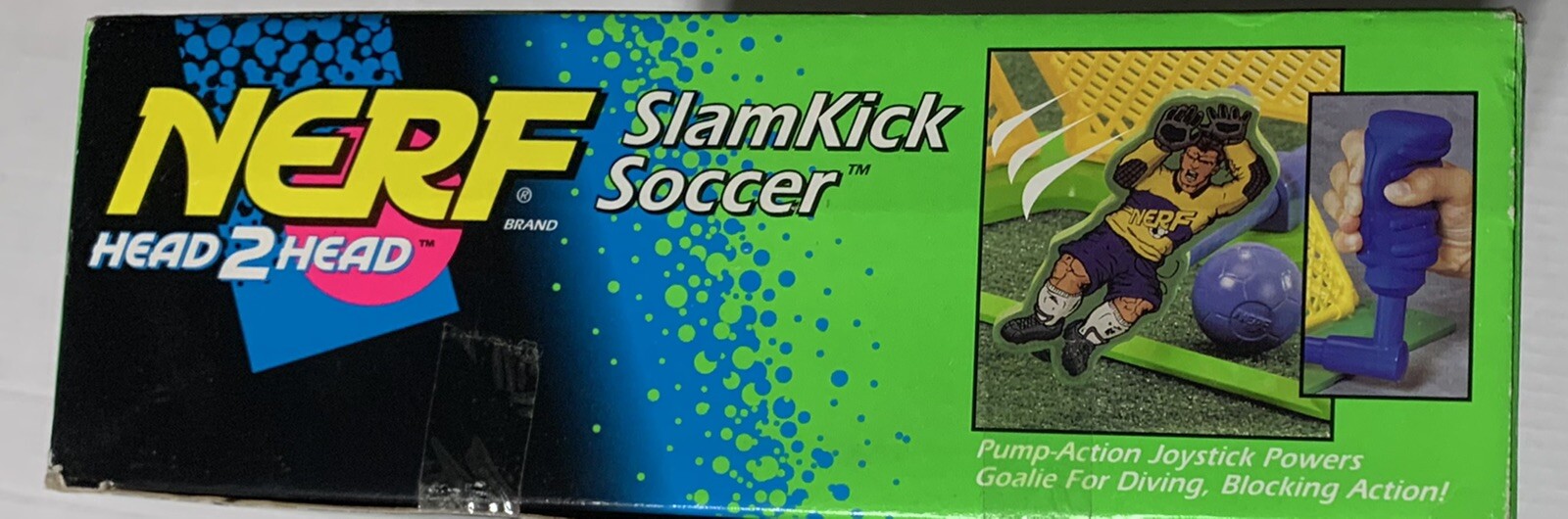 Nerf Head 2 Head Slamkick Soccer Vintage 1996 Toy Game