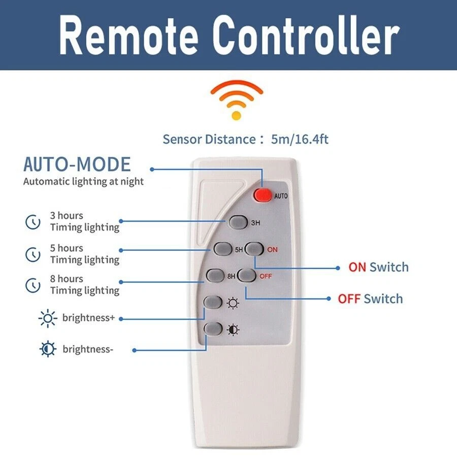 9900000LM Lamparas Luz Led Solares Luces Para Exterior Patio Sensor De light - Image 2 of 4