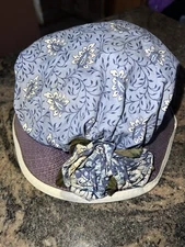 FABULOUS VINTAGE PIERRE DEUX BABY STRAW & FABRIC HAT~MUST SEE~AS IS 🎁