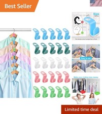 Durable 100 PCS Hanger Connector Clips - Perfect for Wardrobe Organization
