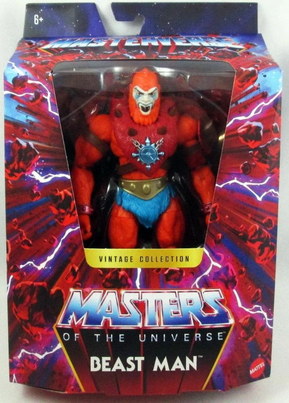 Figurine Beast Man Masterverse Vintage Collection finitions premium de 18cm en plastique injecté