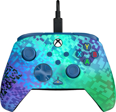 PDP LLC Glitch Green Rematch Controller Grün für PC, Xbox One, Series S, X