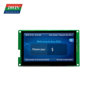 DWIN 4.3 Inch HMI TFT LCD, Capacitive Touch, TN TFT 480x272 250nit UART LCM LCD