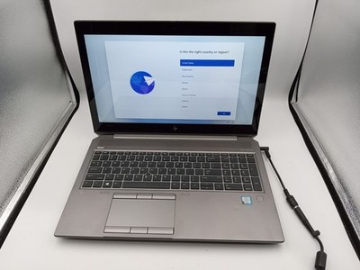 HP ZBook G6 15'' Touchscreen i7-9850H 16GB RAM 256GB SSD W11 RTX3000 - READ -RR