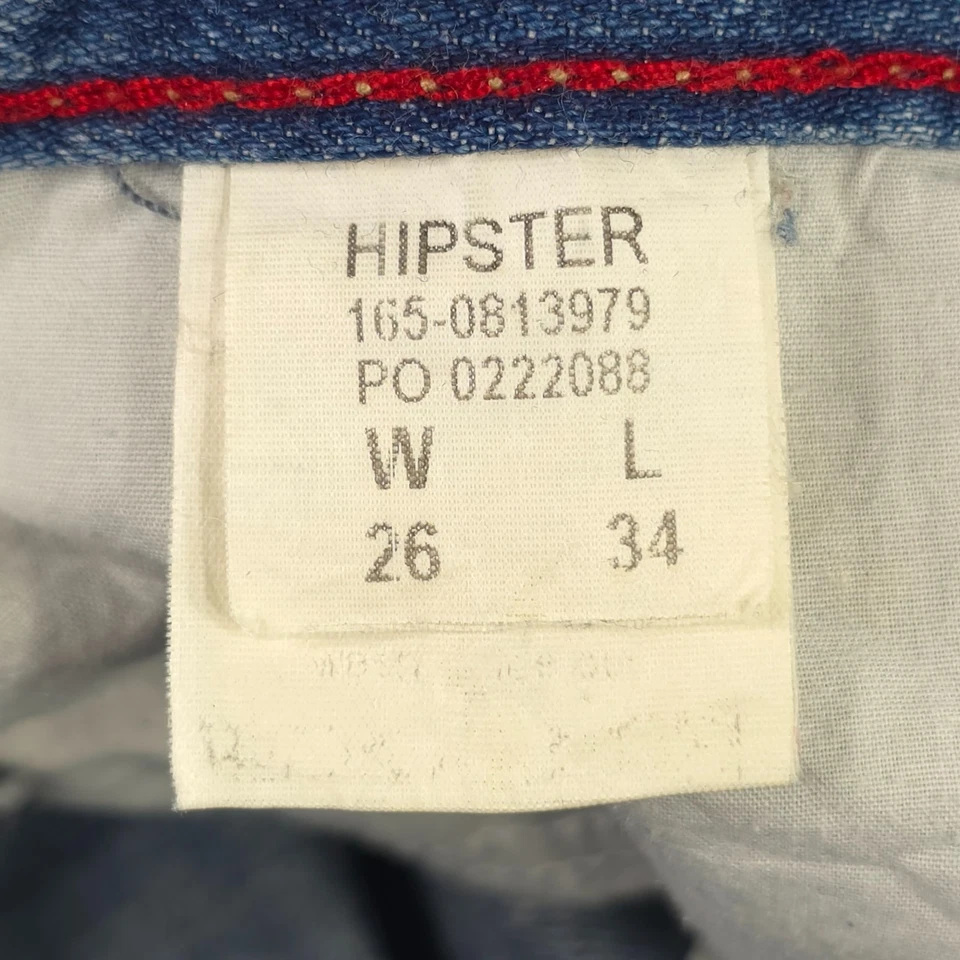 VINTAGE Y2K TOMMY HILFIGER DENIM SHORTS WITH LACE TRIM WOMEN'S SIZE 26 HIPSTER - Image 3 of 4