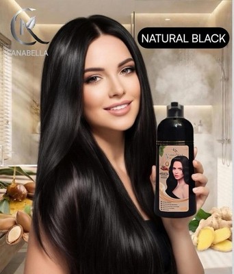 Natural Black. HAIR DYE SHAMPOO, NO AMMONIA ￼organic