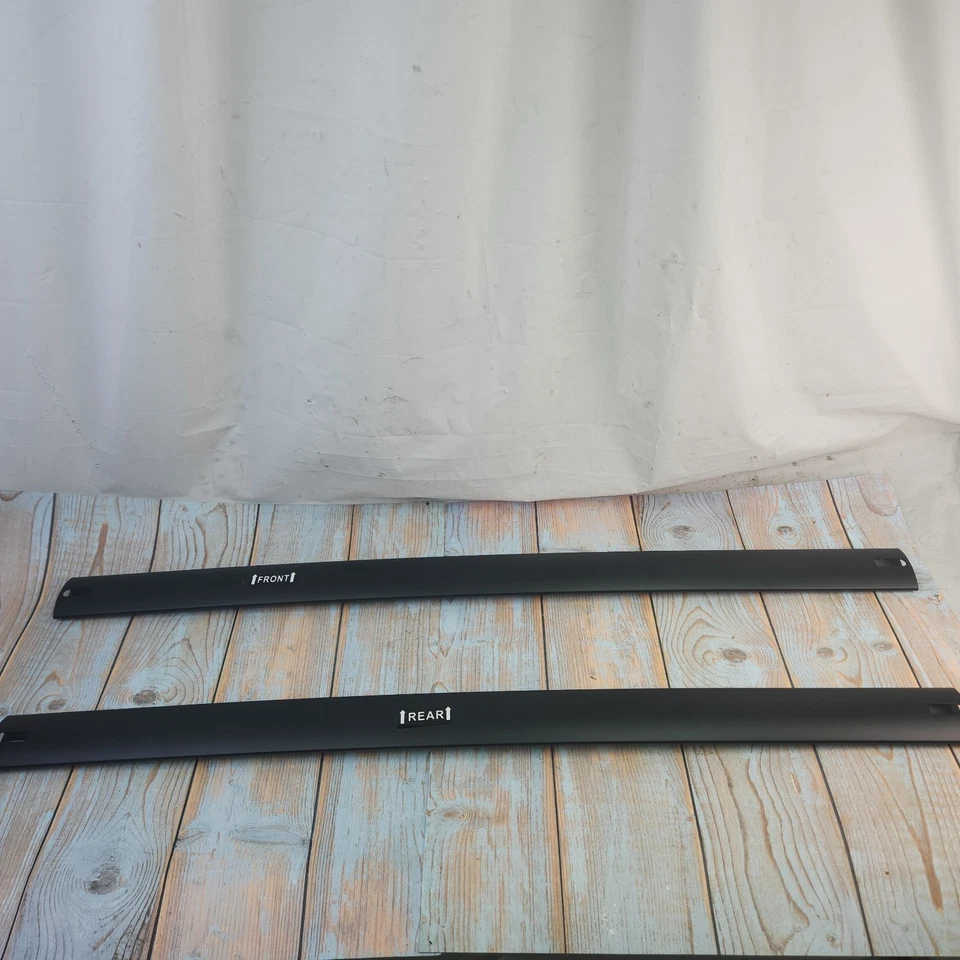 Se adapta a Jeep Patriot 2007-2017 para barras transversales portaequipajes de aluminio negro con rieles OEM Foto 2 de 4