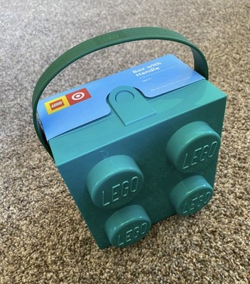 Lego Lunch Box With Handle 4 Knob Kids Classic Blue 4024