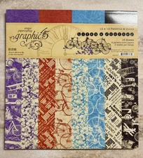 Graphic 45 *LIFE’S A JOURNEY* Paper Pad 12x12 PATTERNS & SOLIDS 2019 NEW