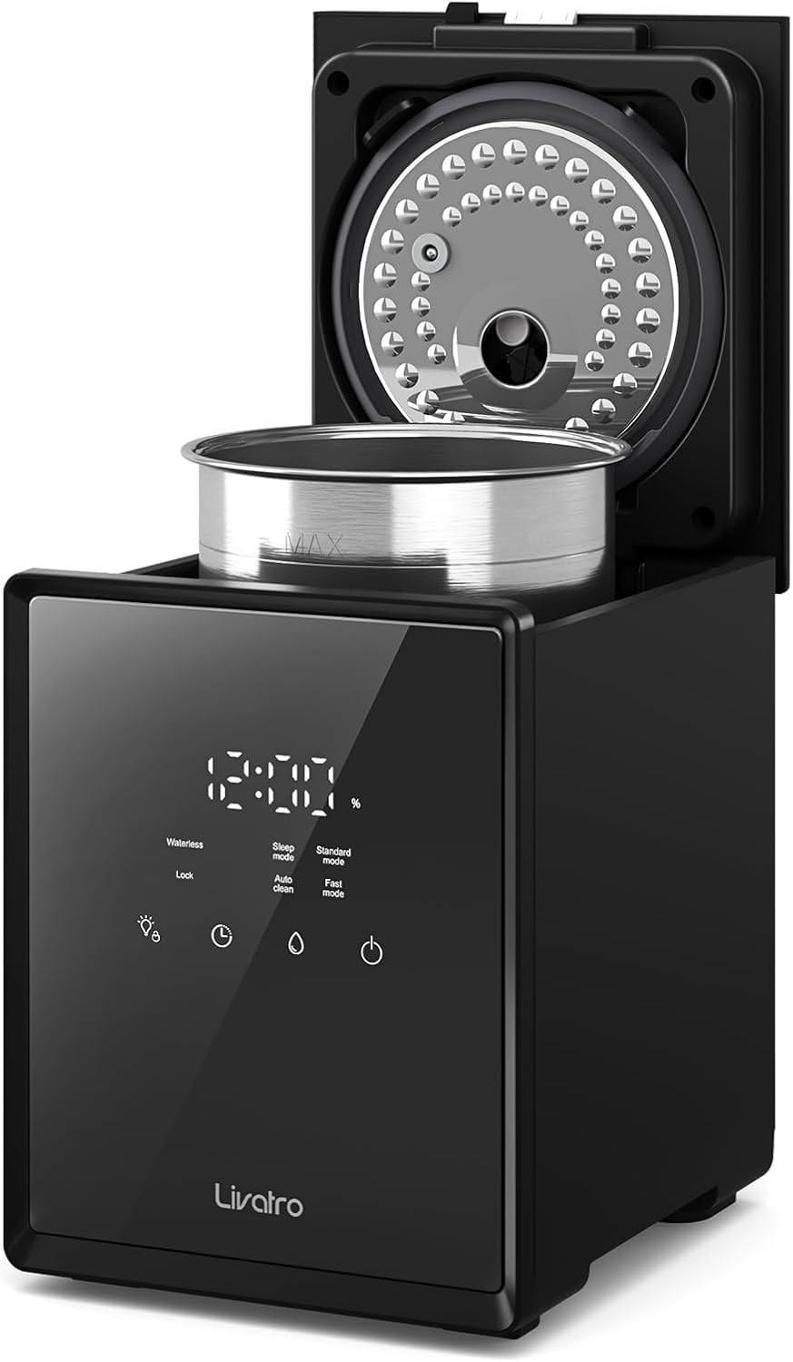 With Easy Clean And Warm Steam Function