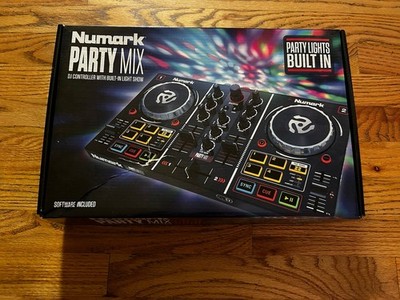 Numark Party Mix Double Deck DJ Controller w/Built-In Light Show W/Box & Manual