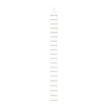 Mini Rope Ladder, 100 Cm Long, with 20 Wooden Rungs, Ideal for Christmas