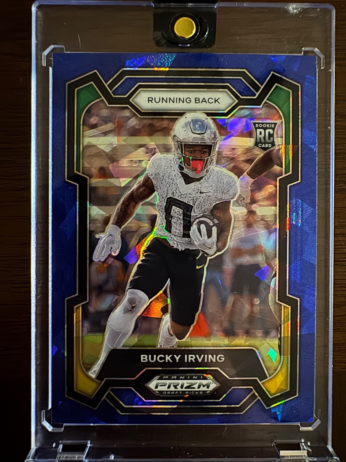 2024 Panini Prizm Draft Picks - Bucky Irving #172 Blue Ice Prizm /99 (RC)