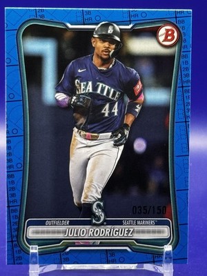 2026 Bowman #5 Julio Rodríguez Blue Pattern #/150