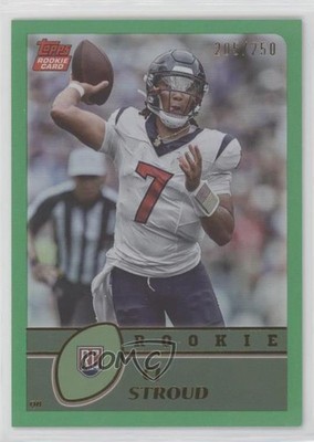 2023 Composite 2003 Topps Green Rainbow Foilboard /250 CJ Stroud Rookie RC 1pd2