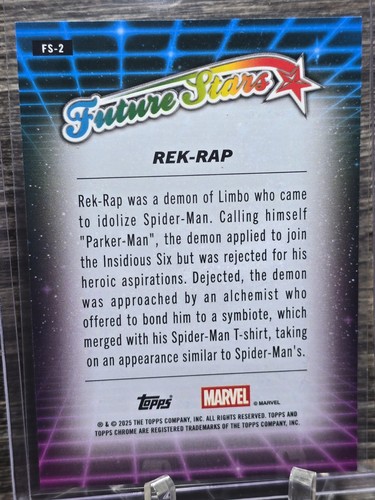 2025 Topps Chrome Marvel Future Stars Rek-Rap #FS-2 NM+ Complete Your ...