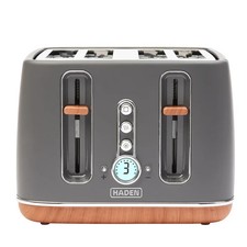 Haden Dorchester Toaster 4 Slice – Stainless Steel Body - Modern LCD Display