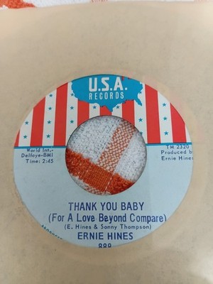 ERNIE HINES THANK YOU BABY (FOR A LOVE BEYOND COMPARE) US ISSUE 