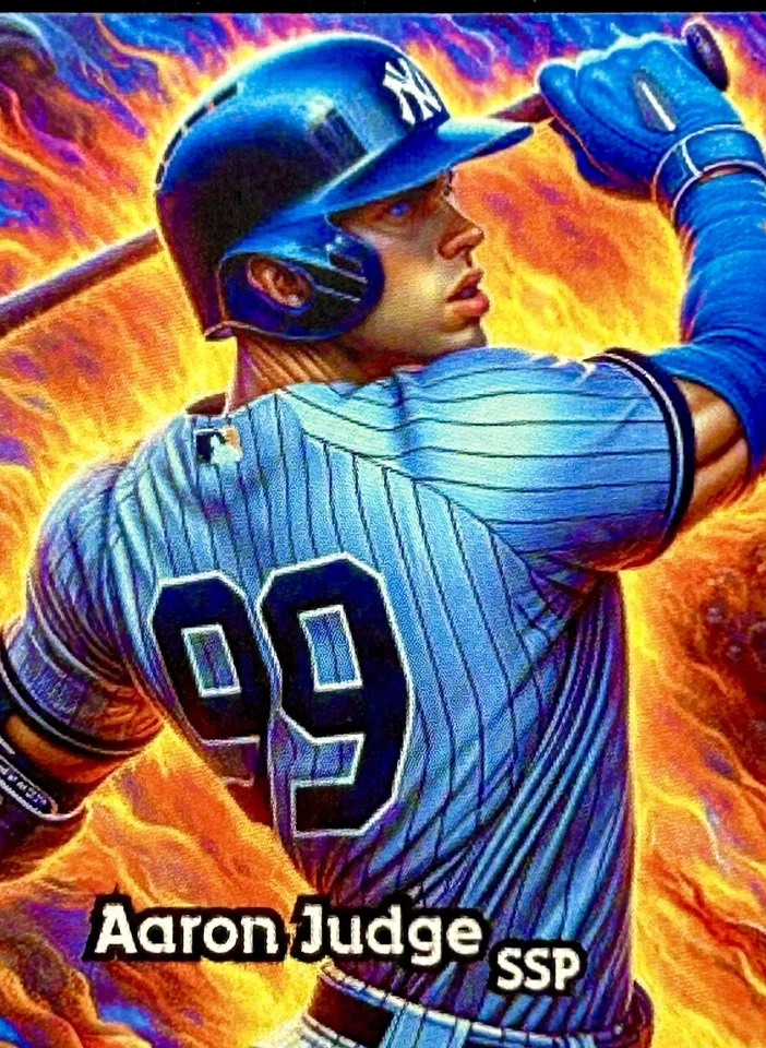 Aaron Judge 2024 Anime Sport Manga Swag Cartoon Prism Refractor SSP Yankees MVP - Image 2 of 3