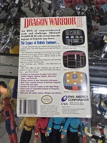 Dragon Warrior III 3 (Nintendo NES, 1992) RPG Game Box Manual RARE Tested Works 