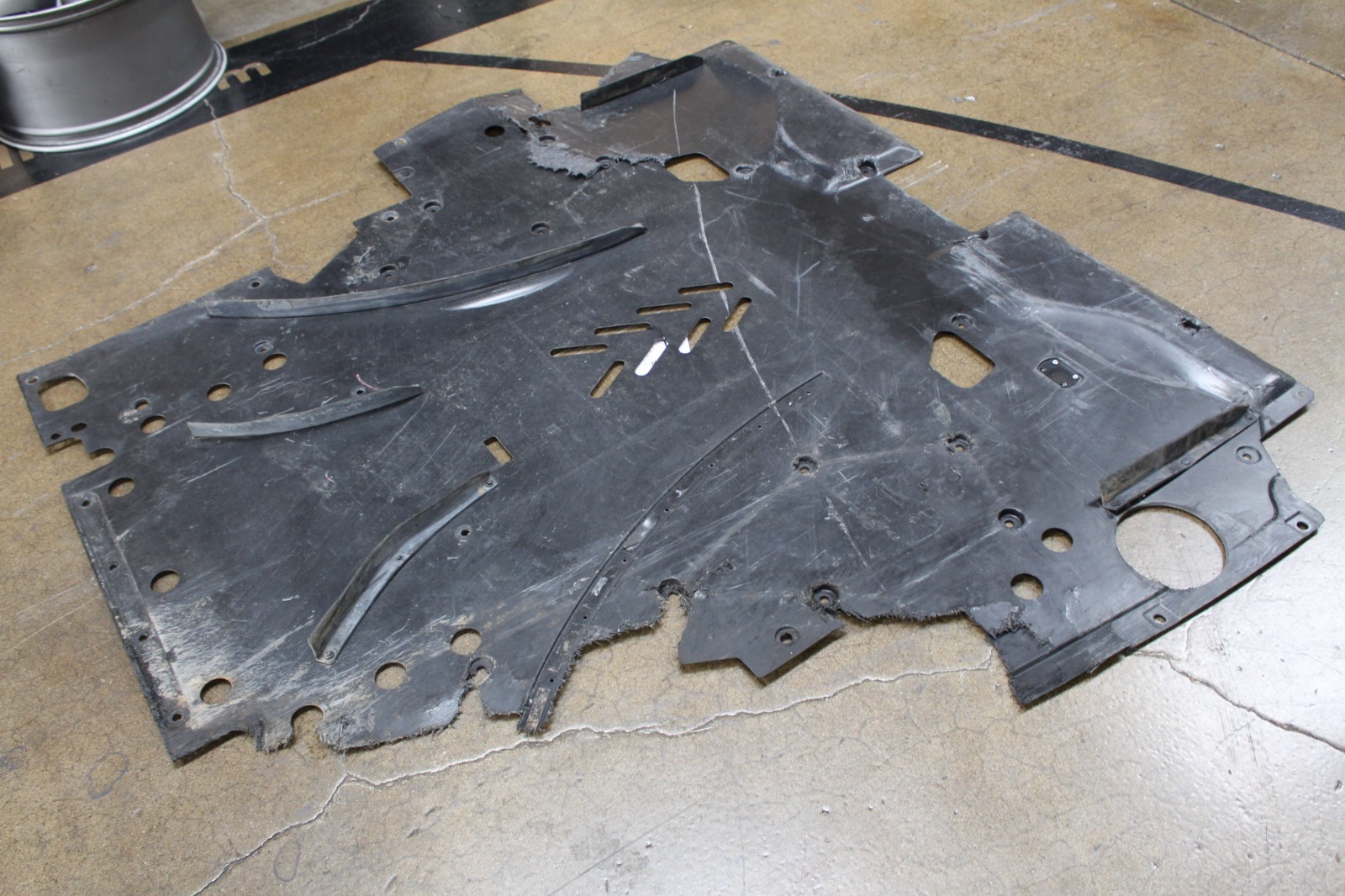Ferrari 296 GTB, Rear Lower Under Tray, Used, Heavy Dmg, P/N 904530