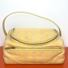 Y2k Chanel 2004/05 by Karl Lagerfeld yellow sport travel line makeup bag purse