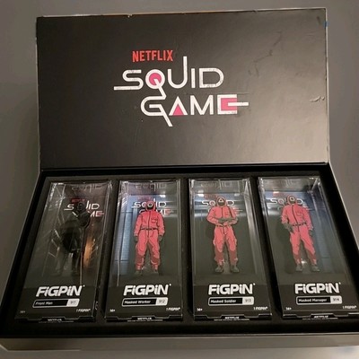 Netflix Squid Game 4 Pack Box Set FigPins Collectible Pins
