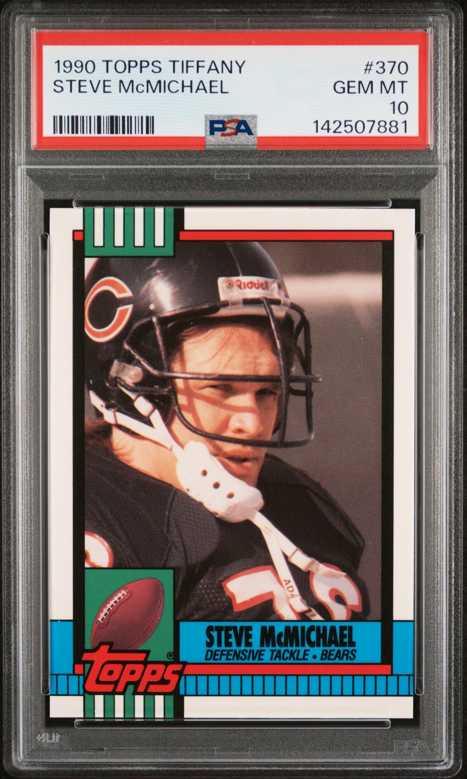 1990 TOPPS TIFFANY #370 STEVE MCMICHAEL PSA 10