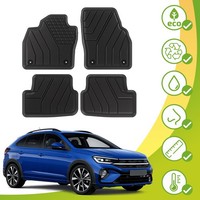 GummifußMatten Fussmatten Eco Friendly FüR Vw Taigo Ab 2021