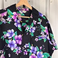 Floral Hawaiian Made in Hawaii XL Vintage Pocket Button Up Shirt