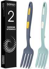 Silicone Flexible Long Handler, 11.6 Inch Heat Resistant Cooking Tool, Non St...