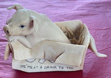 Border Fine Arts OXO Pig JH12 Nugent Creatures Great And Small Figure Scotland 