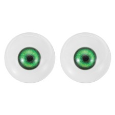 32mm Doll Eyes,1 Pair Realistic Acrylic Eyes, Grass Green