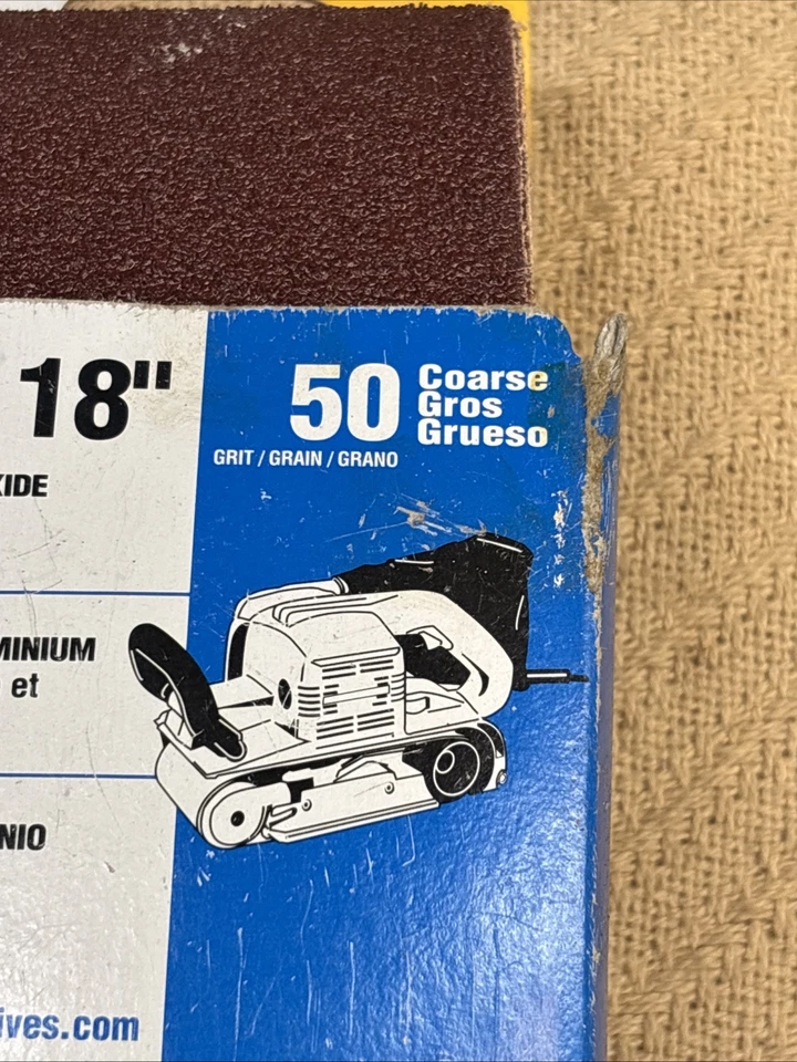 Norton Abrasives  Sanding Belt 1 Pack Of 5 Aluminum Oxide,50 Grit Coarse - Image 3 of 4