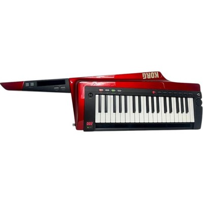 Korg RK-100S Keytar Shoulder Keyboard Red Working Damage on Lever & Body Japan