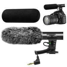 Camera Microphone, Video Microphone for DSLR Close Interview Shotgun Mic for ...