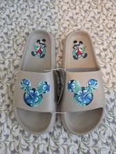 Disney Mickey Mouse "Summer Fun" Tropical Slide Sandals, W10/M8, NEW.