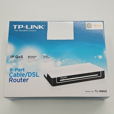 TP-LINK TL-R860 8-Port Wired Router, 100Mbps, Advanced Security, IP QoS
