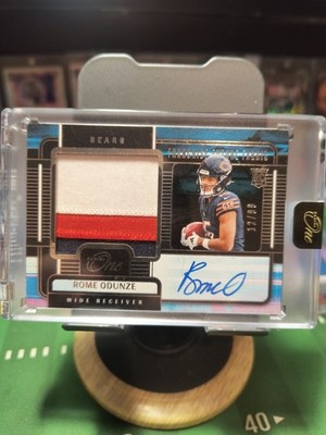2024 ROME ODUNZE RC PANINI ONE SEALED AUTO THREE COLOR PATCH 12/99